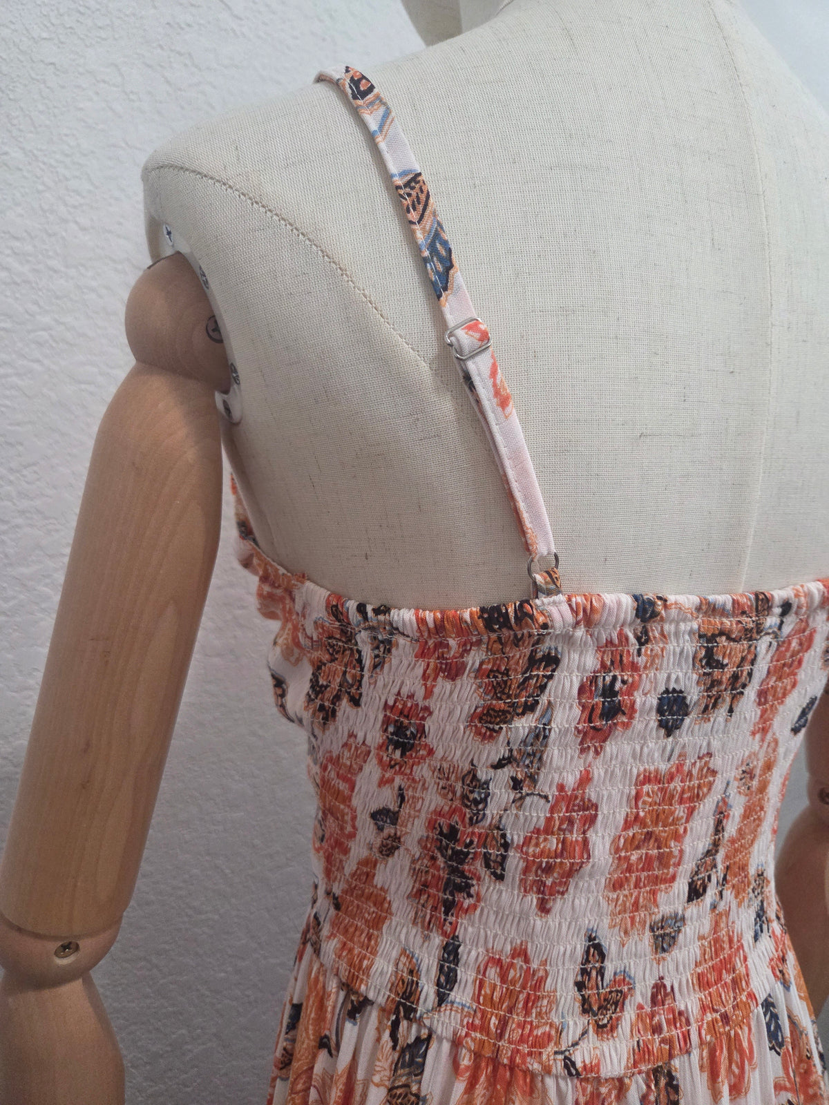 Boho Floral Twist Maxi Dress